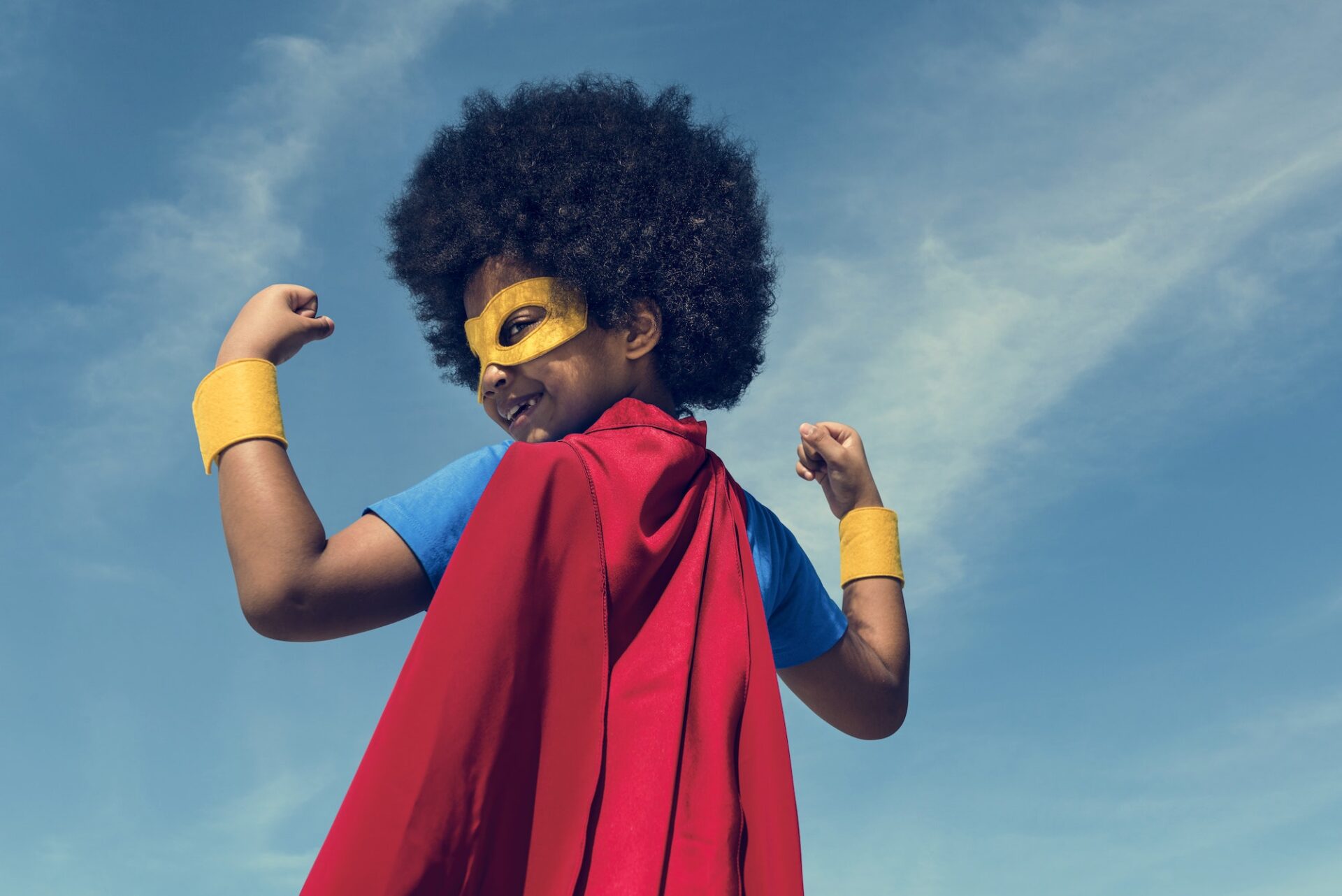 Little Boy Super Hero Concept