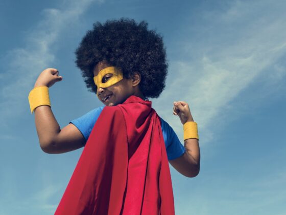 Little Boy Super Hero Concept